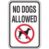 No dogs allowed sign