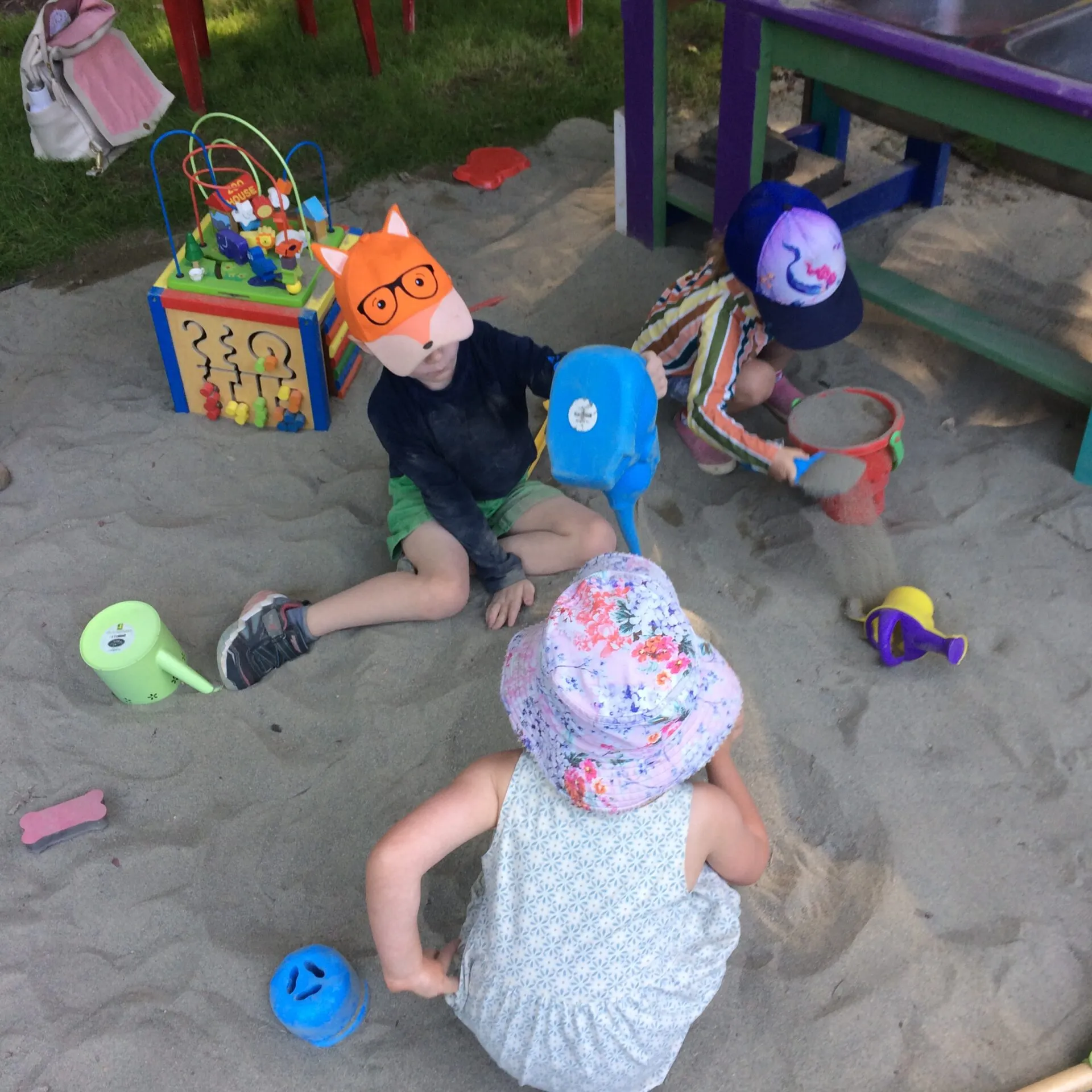 Sand in the children's garden